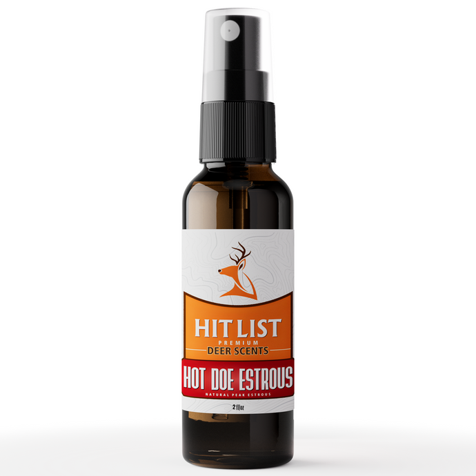 Certified Peak Doe Estrous – Fresh, 100% Pure Doe in Heat Deer Urine – Collected at Peak Cycle for Rut Season – 2 oz Hunting Scent in UV-Protected Bottle