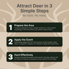 Load image into Gallery viewer, Certified Peak Doe Estrous – Fresh, 100% Pure Doe in Heat Deer Urine – Collected at Peak Cycle for Rut Season – 2 oz Hunting Scent in UV-Protected Bottle