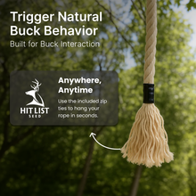 Load image into Gallery viewer, Mock Scrape Kit - Hemp Rope with Scrape Starter Deer Urine