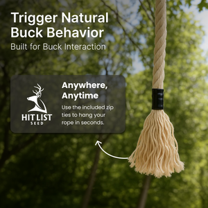 Mock Scrape Kit - Hemp Rope with Scrape Starter Deer Urine