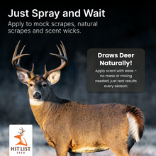 Load image into Gallery viewer, Mock Scrape Starter Deer Attractant – 2 oz Hunting Scent Spray for Mock Scrapes – Whitetail Buck Lure for Pre-Rut, Rut, and All-Season Deer Hunting, UV Protected Bottle