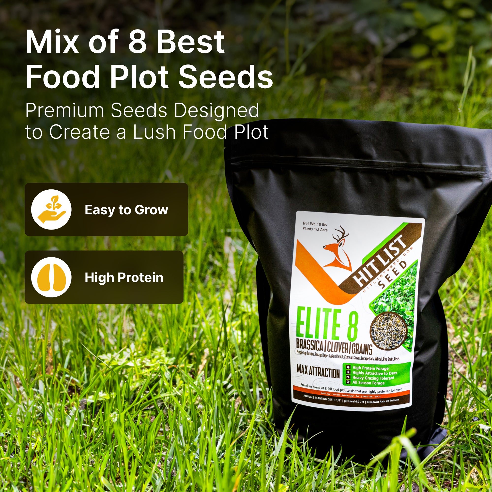 best food plot seed to plant in september Elite 8 Fall Food Plot Blend – Hit List Seed
