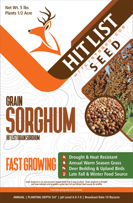 Grain Sorghum - Annual Warm Season Grass - Bedding and Cover
