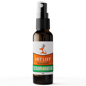 Mock Scrape Starter Deer Attractant – 2 oz Hunting Scent Spray for Mock Scrapes – Whitetail Buck Lure for Pre-Rut, Rut, and All-Season Deer Hunting, UV Protected Bottle
