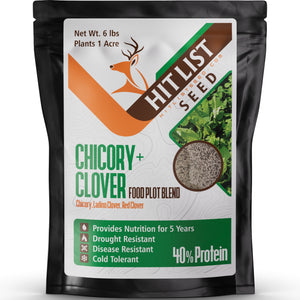 Chicory/Clover Perennial Food Plot Blend (Chicory, Ladino Clover, Red Clover)