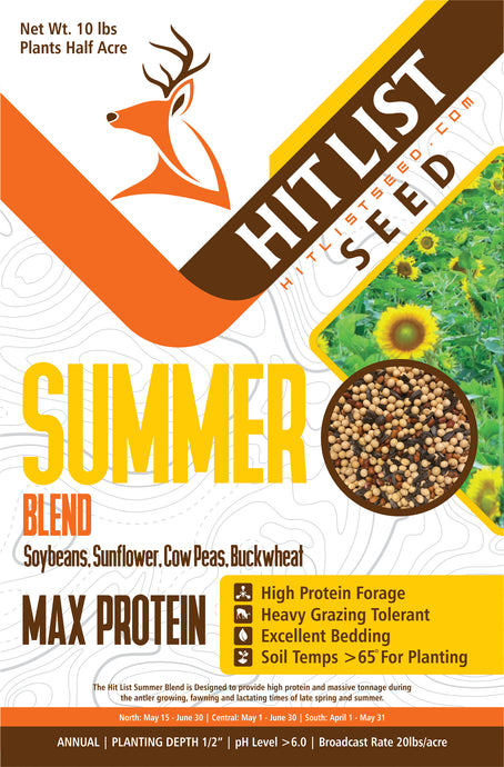Summer Blend (Soybeans, Sunflowers, Cow Peas, Buckwheat)